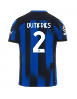 Inter Milan Denzel Dumfries #2 Kotipaita 2023-24 Lyhythihainen